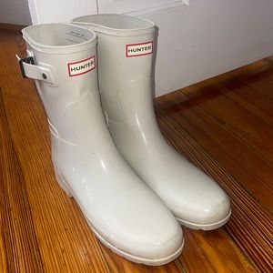 Off white Hunter Rain Boots US size 10